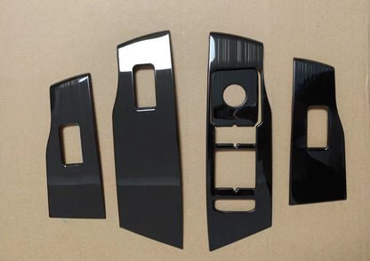 Stainless Steel Car Inner Door Window Switch Lift Panel Adjust Stickers Cover Trim For VW Volkswagen Polo 2019-2025 Accessories