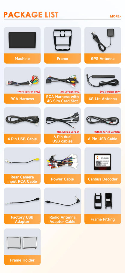 Hizpo Car Intelligent Systems For Subaru Forester WRX and STI XV Crosstrek Impreza 2015 2016 - 2018 Stereo GPS Navi 2din Carplay