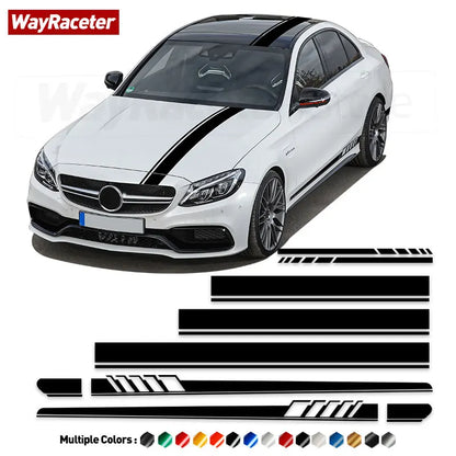 Edition 1 Stripe Sticker Door Side Hood Bonnet Roof Tail Vinyl Decal For Mercedes Benz W205 C63 AMG C Class C205 Coupe A205 S205