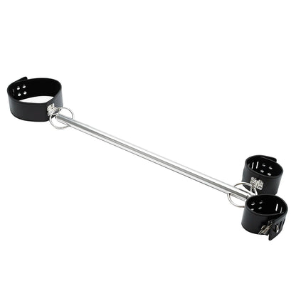 BDSM Restraint Handcuff Set Leg Cuff Neck Restrain Kit SM Fetish Stainless Steel Extend Spreader Bar Adult Couple Slave Harness