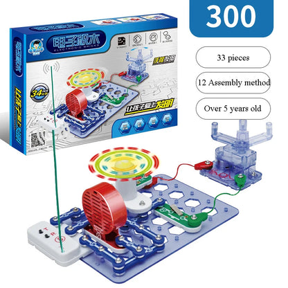 Educational Electronic Building Blocks for Kids - New Circuit Scientific Experiment Assembled Toys for Children's Exploration 8+
