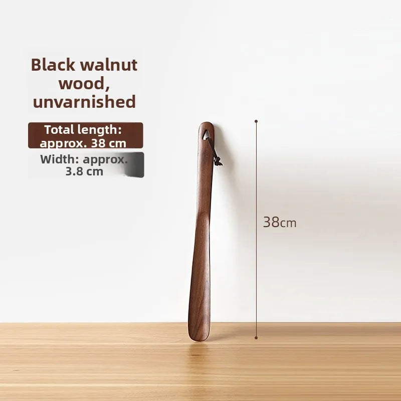 Long Handle Wooden Shoe Horn for Elderly And Pregnant Women Home Use Easy to Wear Shoes Slip on Shoe Scraper Practical Life Hack