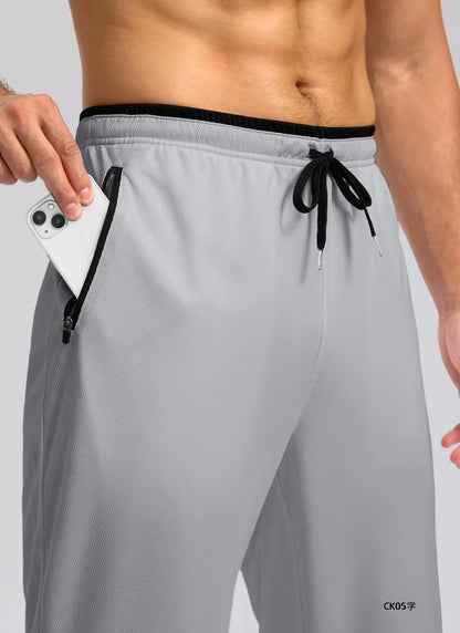 Spring and summer new men's elastic jogging pants fitness training running pants drawstring sports pants sportswear joggingpants