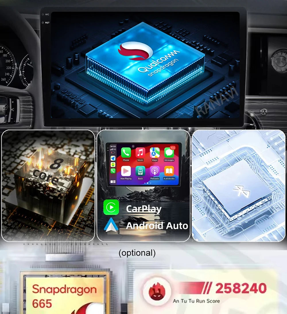 Car Radio Android 15 For KIA Sportage 2010 2011 2012 2013 2014 2015 2016 5G WIFI Qualcomm Navigation DSP Stereo Multimedia GPS
