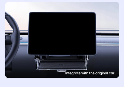 YZ For 2021-2026 Tesla Highland Model 3/Y/YL Juniper Tray Magnetic Under Screen Hidden Storage Box Magnetic Hidden Screen Box