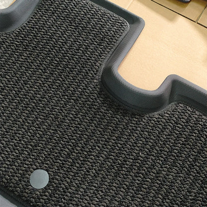 Suitable for Tesla 2021-2024 Model Y Meniscus XPE Floor Mats (Right-Hand Drive, Large Panel with Pedals) Automotive Floor Mats