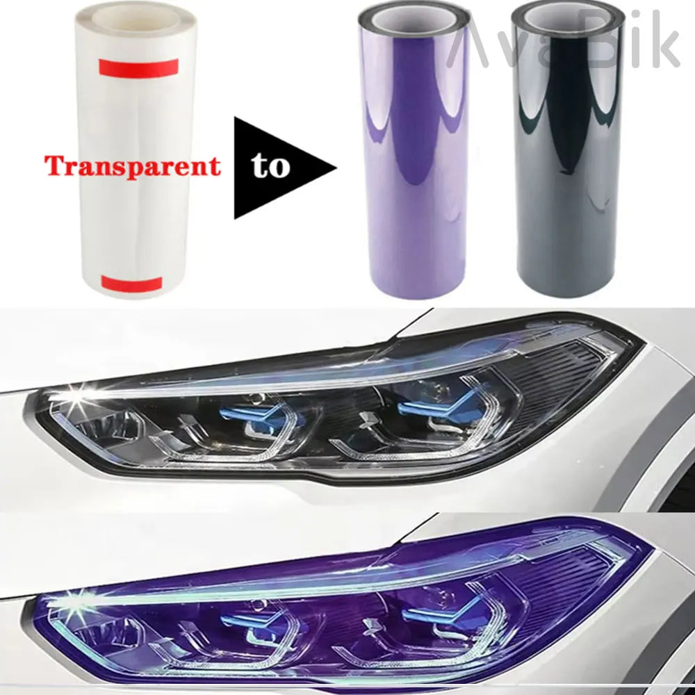 TPU PPF Protection Film Anti-scratch Self-healing White to Purple to Black Color Changing Sticker Can Stretch Strong
