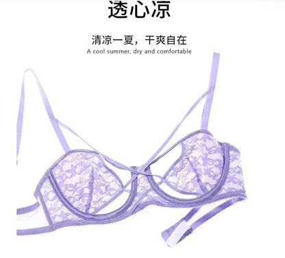 New Arrival French Style Lace Bra Set Female Push Up Underwire Thin Cup Anti Sagging Comfort Lingerie Suit For Everyday Wear Set