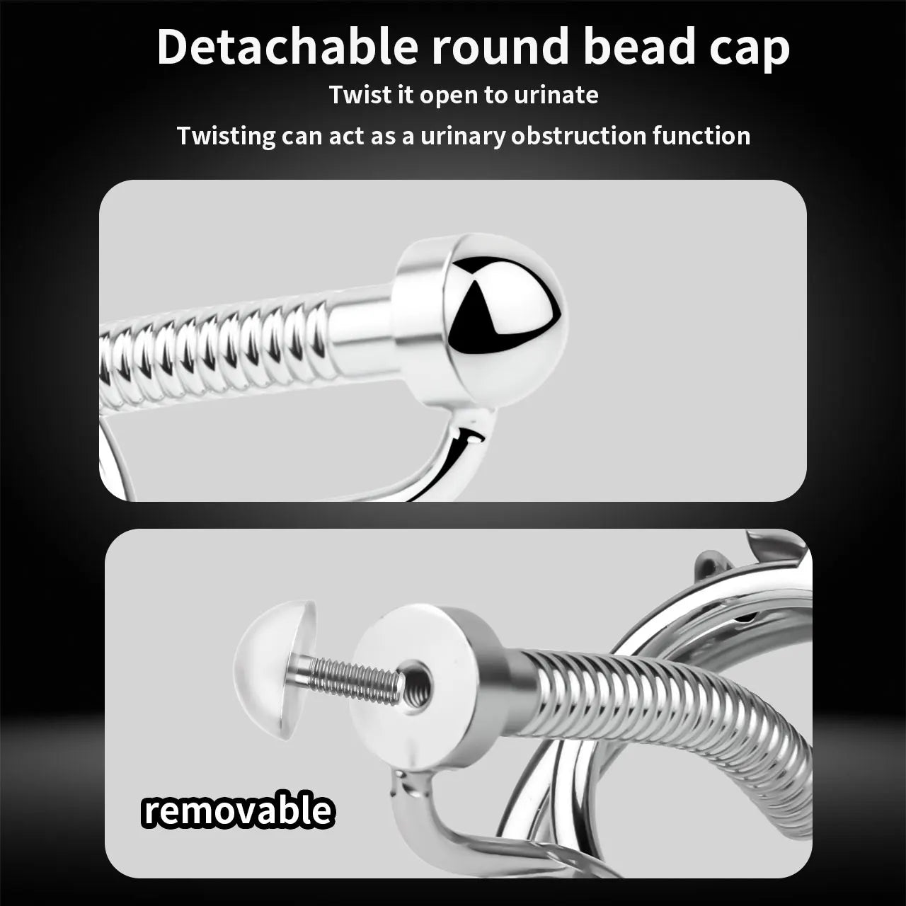 FRRK-238 Urethral Tube Piercing Metal Chastity Cage Lock Cock Device Adult Game 정조대 Male Penis Exercise Advanced Player Sex Toy