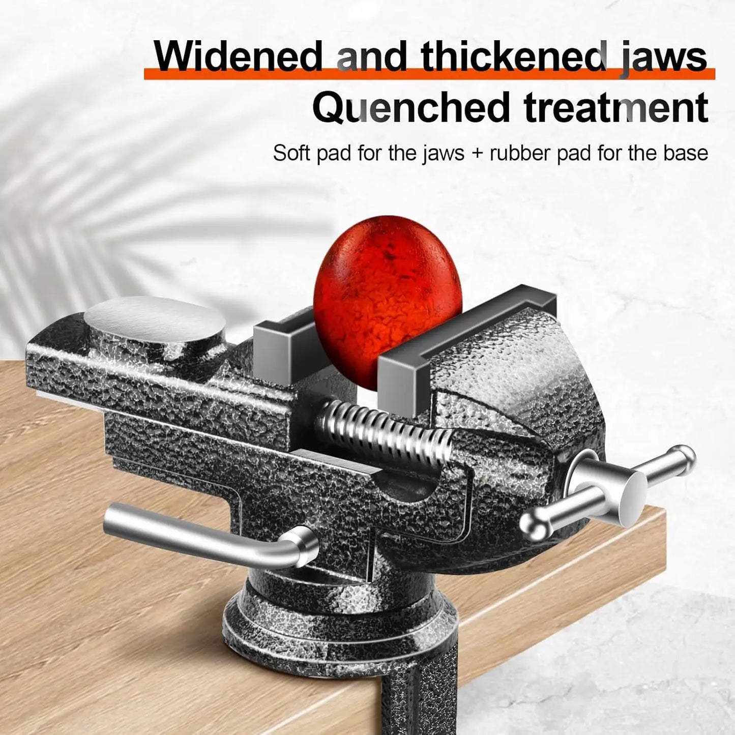 Universal Table Vise Multi-functional Portable 360° Swivel Base Clamp On Vice/Table Vise For Woodworking, Cutting Conduit, Drill