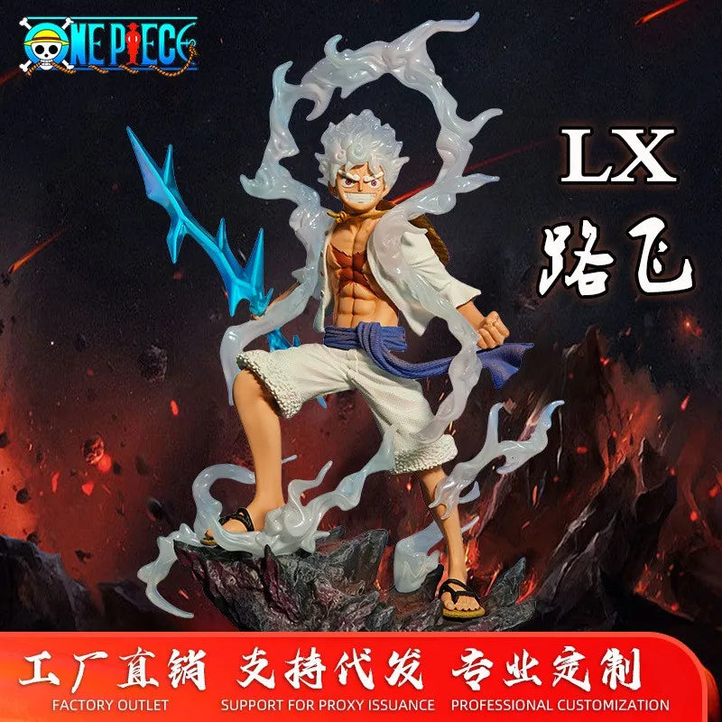 JT Studio One Piece Nika Luffy LX Anime Figurine 5-Level Ornament Collectible Explosive Handsome Design Model