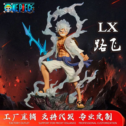 JT Studio One Piece Nika Luffy LX Anime Figurine 5-Level Ornament Collectible Explosive Handsome Design Model