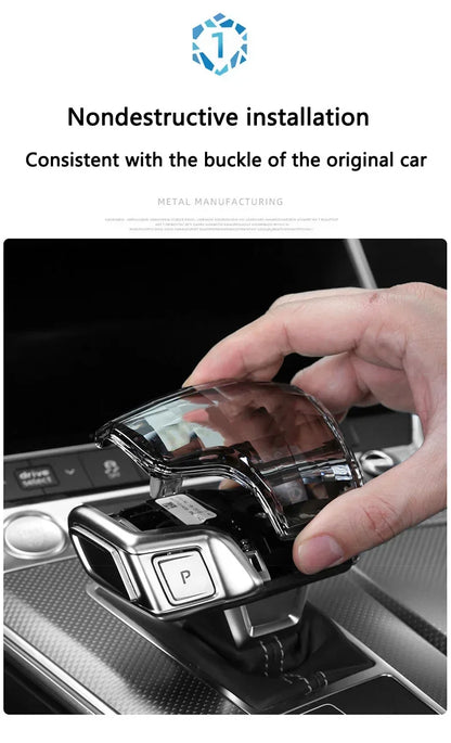 For Audi A4 A5 A6 A7 A8L Q5 Q7 Q8 RS4 RS5 RS6 RS7 S4 S5 SQ5 QS8 C8 S8 Crystal gear head Shift head Transmission handle cover