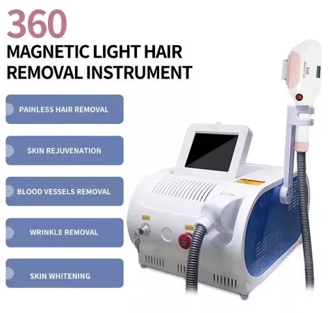 360 Magneto Optical OPT IPL Intense Pulse Light Skin Rejuvenation Pain free Laser Hair Removal Machine