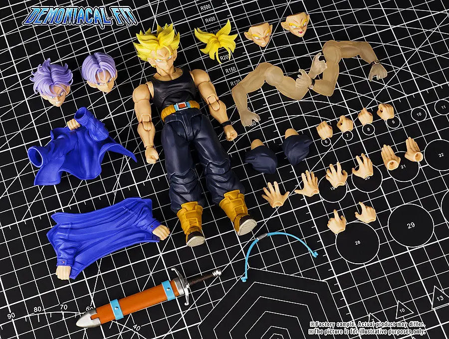New Demoniacal Fit Trunks Dragon Ball Trunks Action Figure Shf The Coming One Free The Future Anime Figurine Collectible Toy