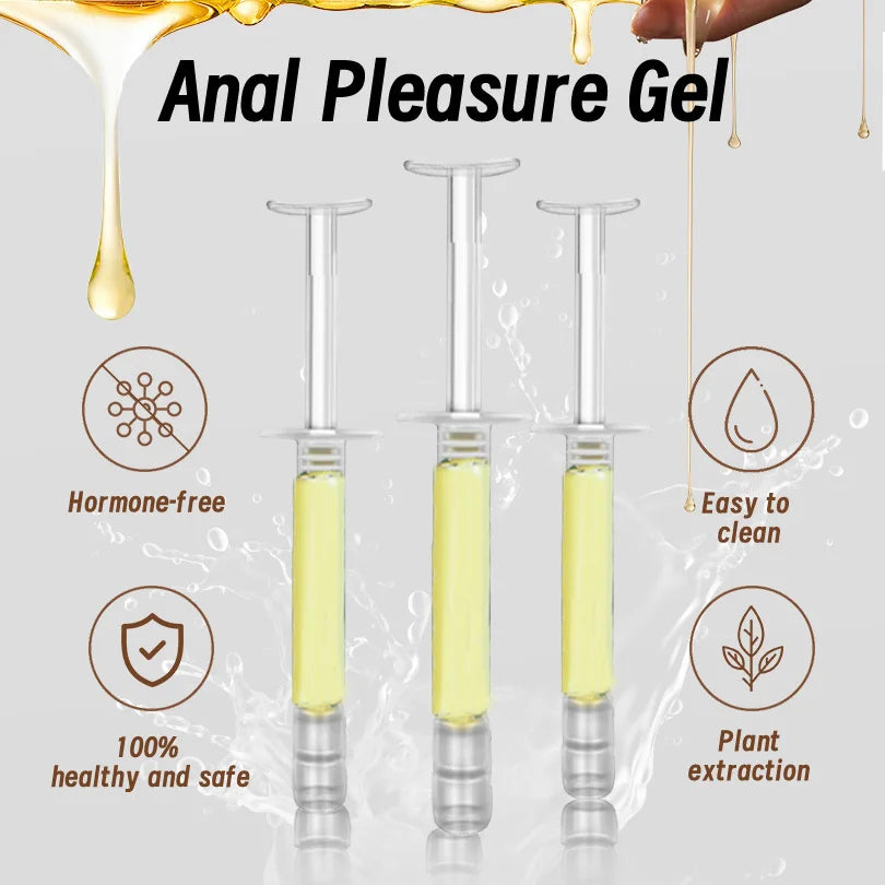 Water-based Personal Lubricant Gel, External Use Care Gel, Plant Extract Formula, Lightweight Liquid, Portable Travel Size
