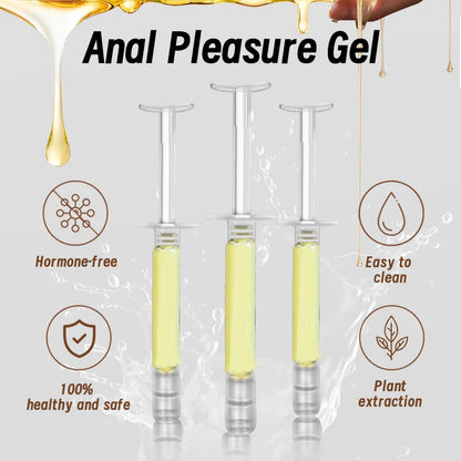 Water-based Personal Lubricant Gel, External Use Care Gel, Plant Extract Formula, Lightweight Liquid, Portable Travel Size