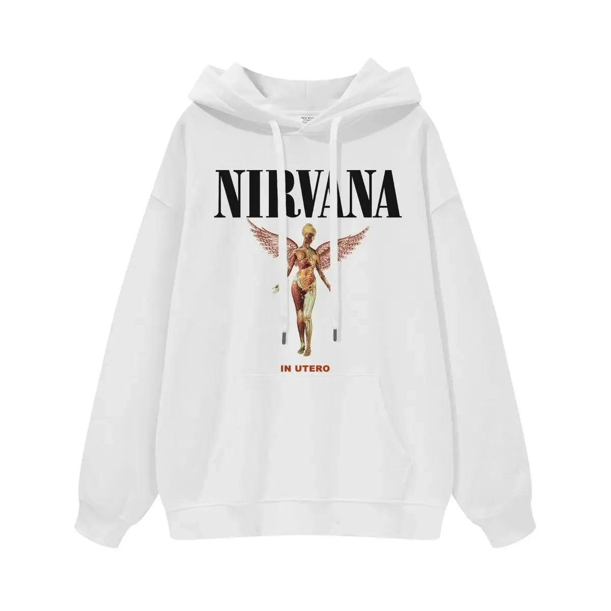 Classic Rock Band Nirvana Kurt Cobain Graphic Print Hoodie Men Women Loose Oversize Sweatshirt Streetwear Harajuku Wind Pullover