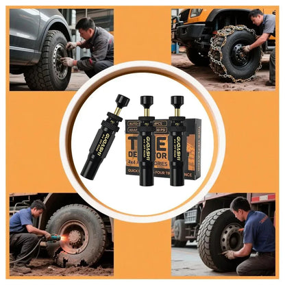 4pcs Tire Pressure Reduction Kit 10-30 PSI/0.7-2.1 BAR Auto-Stop Deflator Valve Set for Offroad Motorcycle SUV and Truck Tires