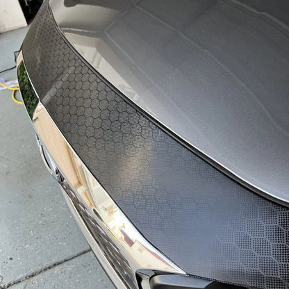 Premium PET Black Hex Honeycomb Carbon Vinyl Wrap Roll Air Release DIY Self Adhesive Decal Automotive Car Wrapping Foil