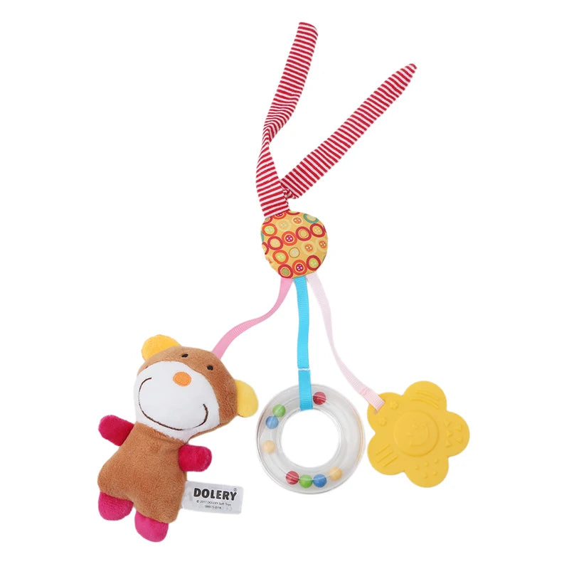 ASWJ New Baby Rattles Bell Toy Stroller Mobile Infant Rattle Animal Speelgoed Pendant Crib Bed Teether Hanging Toy Newborn Gifts