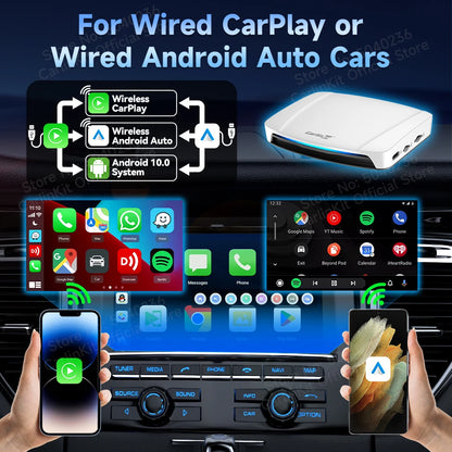 2026 New CarlinKit Android 13 CarPlay AI Box HDMI Wireless CarPlay Android Auto TV Video Box Qualcomm SDM660 8-Core Split Screen