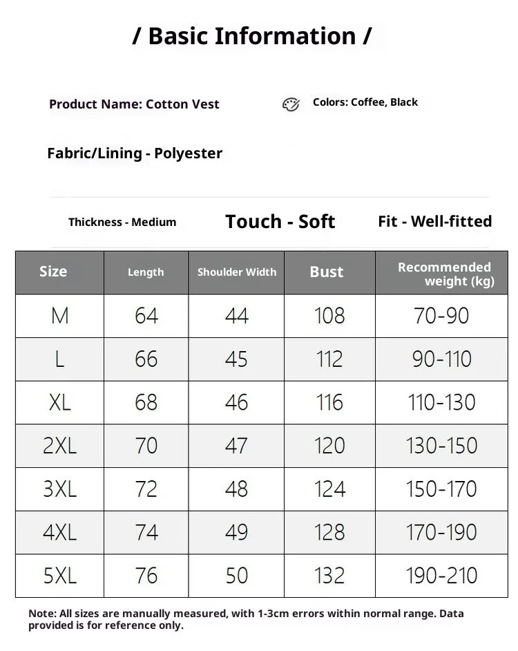 Winter New Large Size Double-sided Cotton Vest Men's Thermal Vest Imitation Granular Velvet Tide Brand Vest Tide