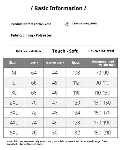Winter New Large Size Double-sided Cotton Vest Men's Thermal Vest Imitation Granular Velvet Tide Brand Vest Tide