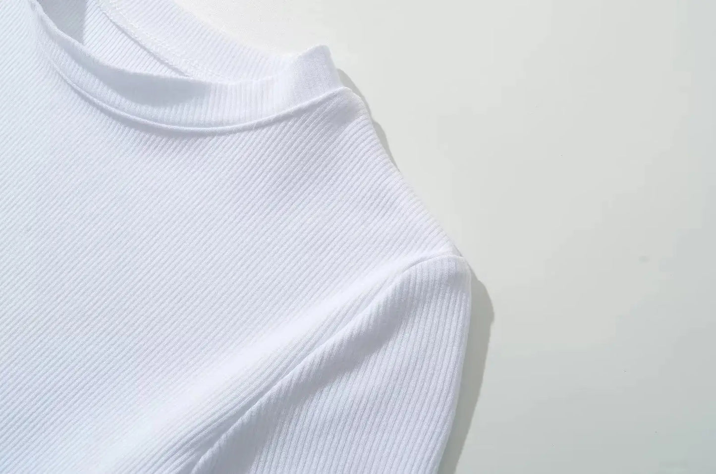 Summer Short Sleeve O-neck Knitted Bodysuits Women Stretchable Slim Basic Solid Color Tops