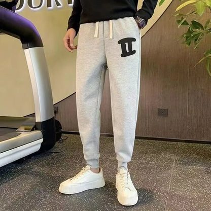 Trousers Gray Cotton Joggers Alphabet Man Sports Pants Essential Cool Comfortable Elegant Clearance Sale Y2k Sweatpants for Men