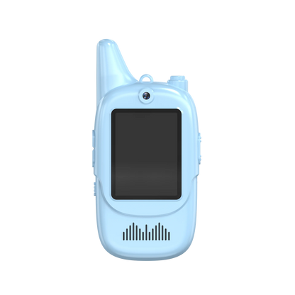 Christmas 2pcs Video Walkie Talkie Video Intercom HD Rechargeable Voice Fonts One-Click Call Cartoon Voice Changer Gift for Kids