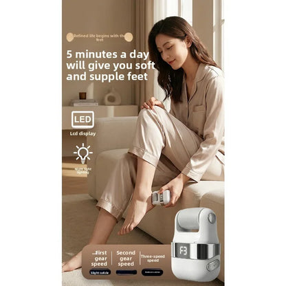 New Electric Foot Scrubber with Charging, Dead Skin Remover, Callus Exfoliator, Automatic Foot Massager, and Foot Care Machine