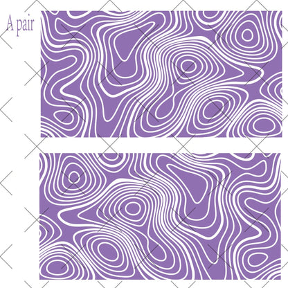 Topography Map A Pair Car Sticker for Triangular Window Decoration Universal All Vehicles Accessories PVC Waterproof Vinyl Decal