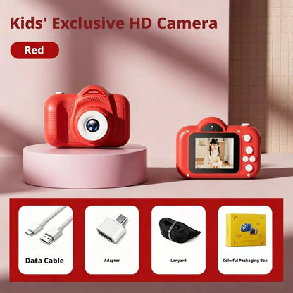 2026 New Kids Camera Cartoon Mini Digital Camera HD 1080P Video Recorder Portable Toddler Toys Birthday Gift for Boys Girls