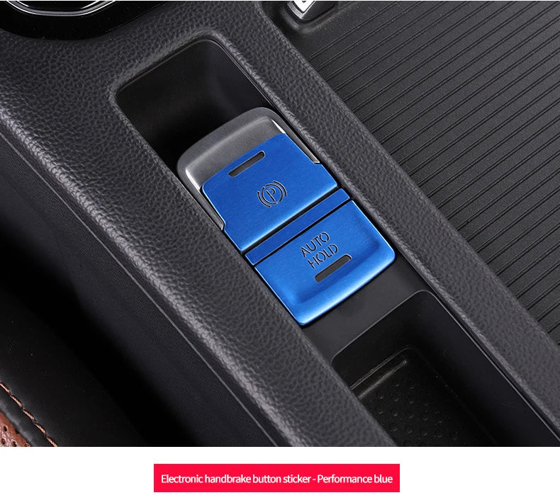 Car door unlocking button decorative sticker is suitable for Volkswagen VW new CC aluminum alloy interior button accessories