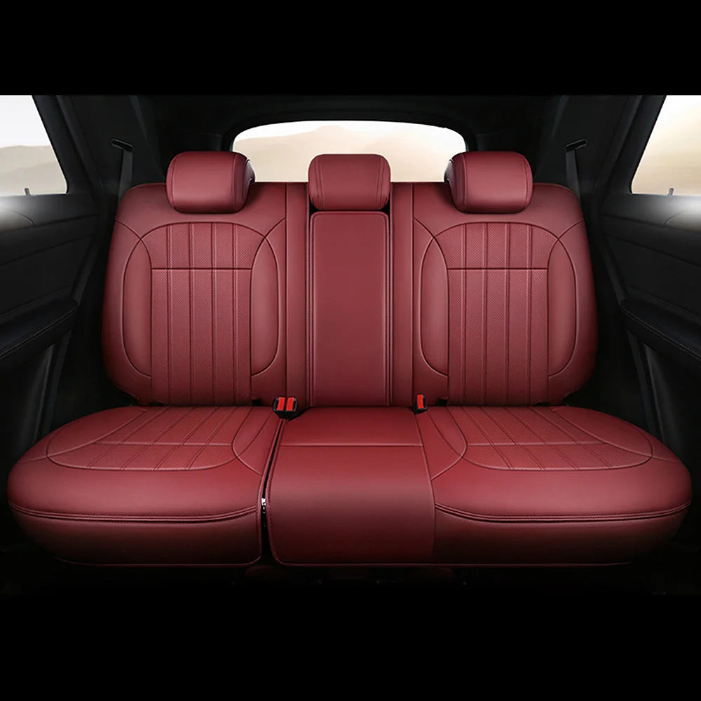 For Volvo XC60 I 2013 2014 2015 2016 2017 Vegan Nappa Leather Custom Car Seat Covers Full Set Interior Protector Accessories
