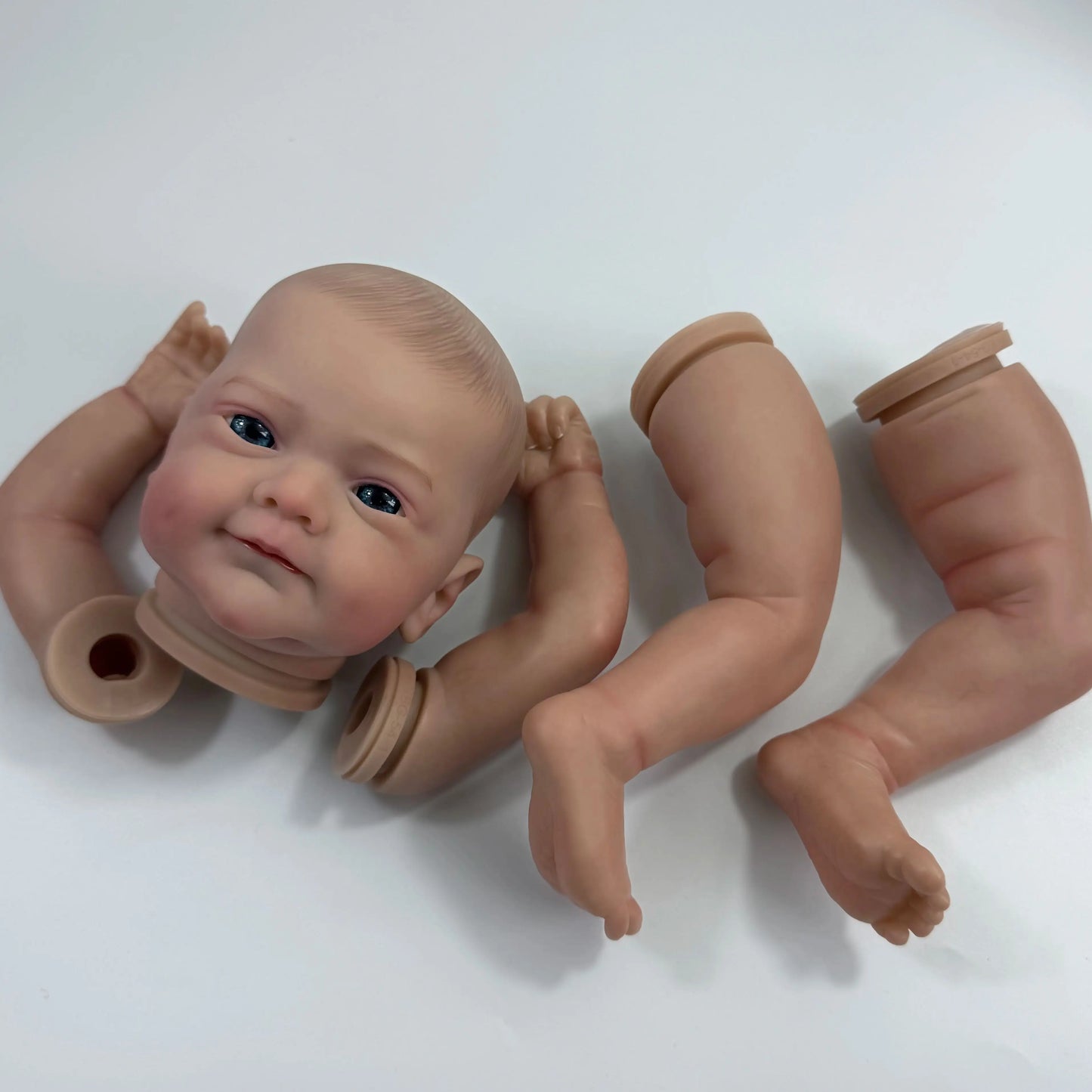 19 inches Already Painted Bebe Sanya Doll Kits Vinyl Reborn Doll Unassembled DIY Reborn Doll Kit Gift for Doll Collector