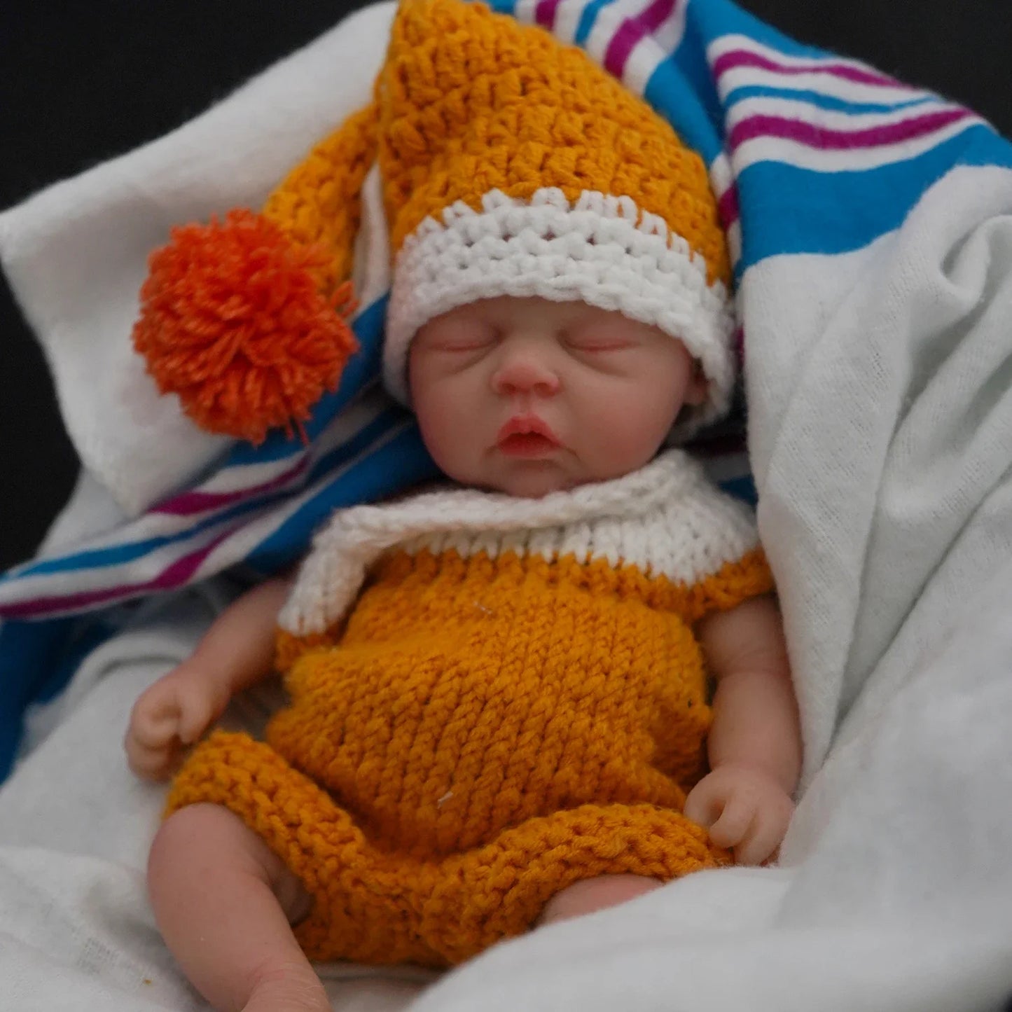 7" Micro Preemie Full Body Silicone Baby Adorkable Doll Theo Lifelike Mini Reborn Doll Surprice Children Anti-Stress