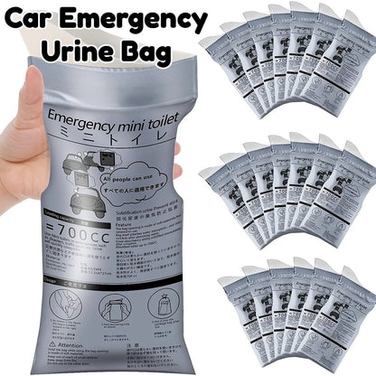 Car Emergency Urine Bag 700ML Outdoor Disposable Travel Mobile Toilet Traffic Jam Portable Unisex Urinal Bag Baby Vomiting Bags