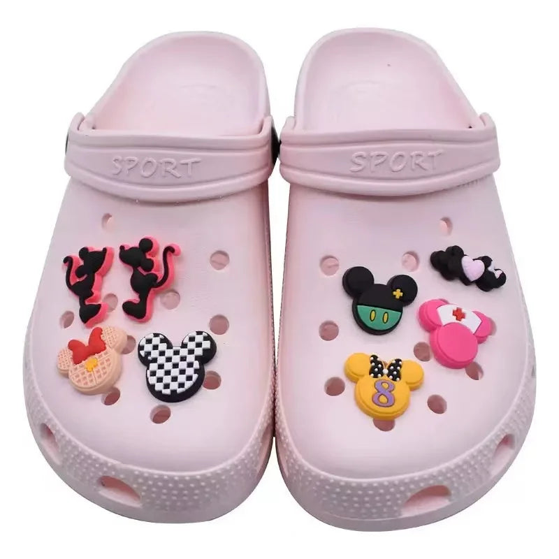 8-100pcs Girl's Hairband Balloon Cookie Shoe Charms for Sandals, Shoe Decoration Accessories Shoe Pins Great Gift for Men Women