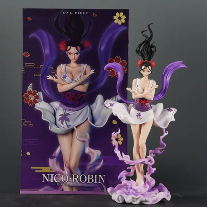 Tianhui One Piece Nico Robin Figure Pvc Material 34cm Painted Finished Anime Beautiful Girl Statue Collectible Desktop Ornament