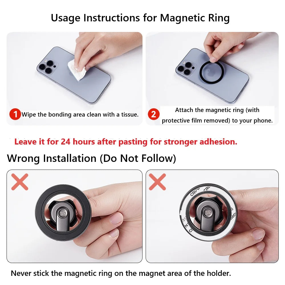 YZ Car Phone Mount 360° Magnetic for Tesla Model Y YL Model 3 Highland Juniper 2026 Foldable Dashboard Phone Stand Accessories