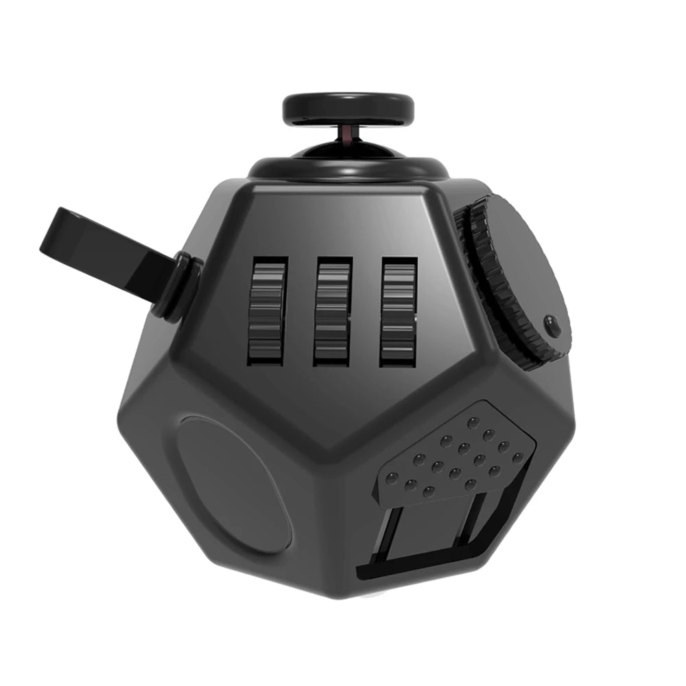 Anti-Stress Fidget Toy - Plastic Gaming Cube for Anxiety Relief Focus & Relaxation Gift Present for Attention-seeking