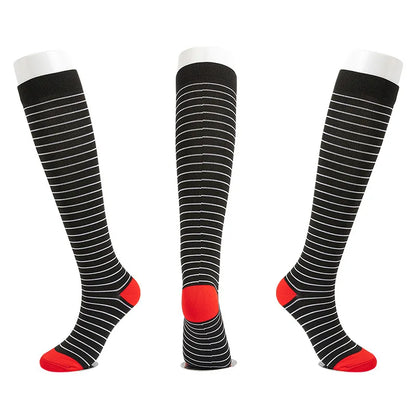 S-XXL Compression Socks Compression Socks for Varicose Vein Calf Riding Socks Stretch Open Toe Knee Socks