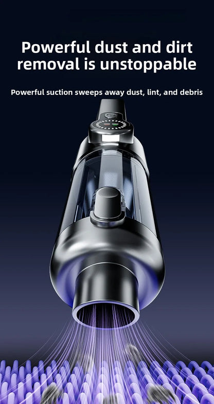 Household/Car Portable 17000pa Large Suction Vacuum Cleaner, High-Power Convenient Handheld Car Vacuum Cleaner