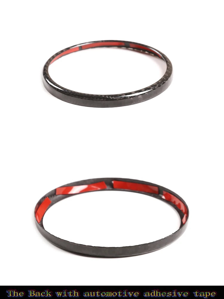 Real Carbon Fiber For Alfa Romeo Giulia Stelvio 2020 2021 Car rear Logo Circle Cover Trim Sticker Car Exterior Accessories