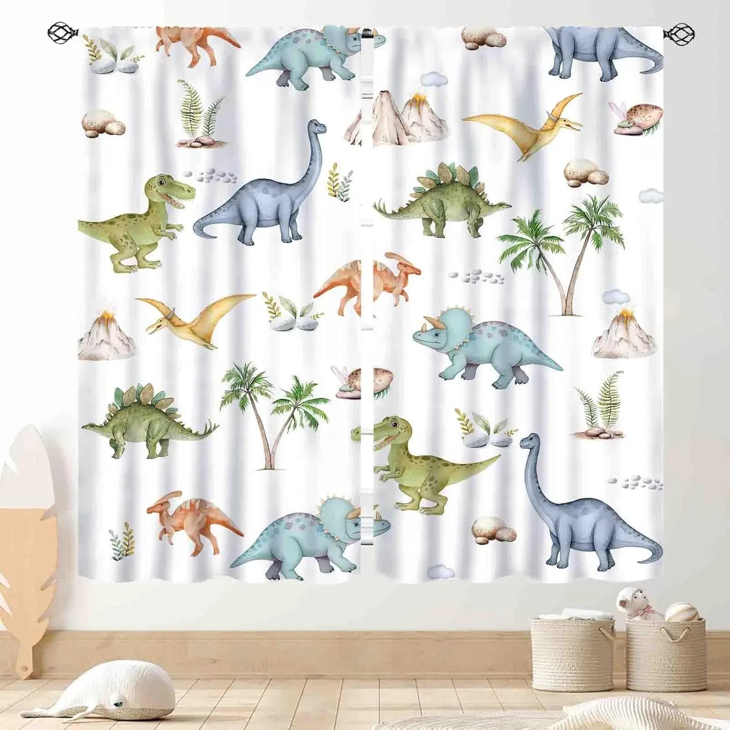 ABC Alphabet Classroom Curtains,Kids Cartoon Animal Educational Learning Cute Colorful Back to School Decorations Window Drapery