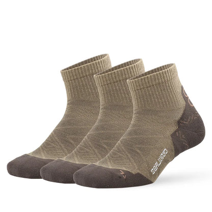 ZEALWOOD Running Cotton Socks Men's Women's Breathable Cushion No Show/Ankle/Crew Antibacterial Moisture Wicking Socks 3 Pairs