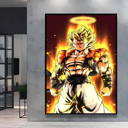 Canvas Posters Dragon Ball Goku Picture Children Gifts Home Decoration Waterproof Comics Pictures High Quality Wall Art Classic