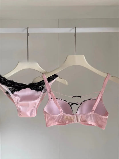 YEMOMO Teen Girls Lace Bralette Push Up Bra Non Padded But Gathering Small Bust Sexy Lingerie Anti Sagging Comfortable 2026 Hot